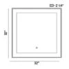 Square Edge-Lit LED Mirror -Home Lighting Shop square edge spec
