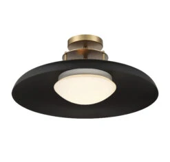 Gavin Semi Flush Ceiling Light -Home Lighting Shop svy gavinsemi blk1