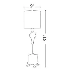 Pompadour X Table Lamp