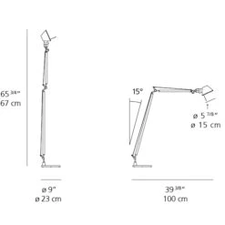 Artemide Tolomeo Reading Floor Lamp