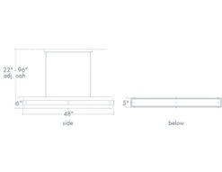 Strata Linear Banded Pendant