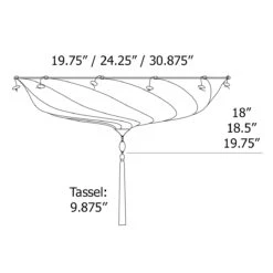 Scudo Saraceno Silk Ceiling Light