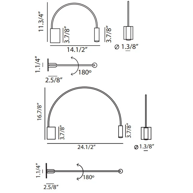 Volta Wall Light 3 Volta Wall Light