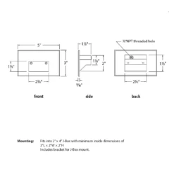 120V LED101 Horizontal Wall / Step Light