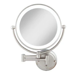 Glamour 1X/5X Plug In Lighted Wall Mount Mirror -Home Lighting Shop zad glsmwallmtplug add1