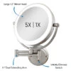 Glamour 1X/5X Plug In Lighted Wall Mount Mirror -Home Lighting Shop zad glsmwallmtplug add3