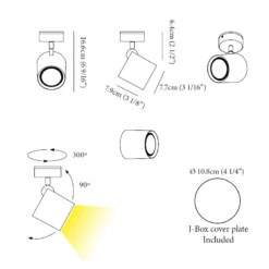 Kronn Wall / Ceiling Spot Light Monopoint